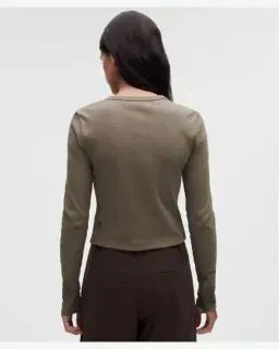 Lululemon petit haut côtelé à manches longues Femme – 3/5