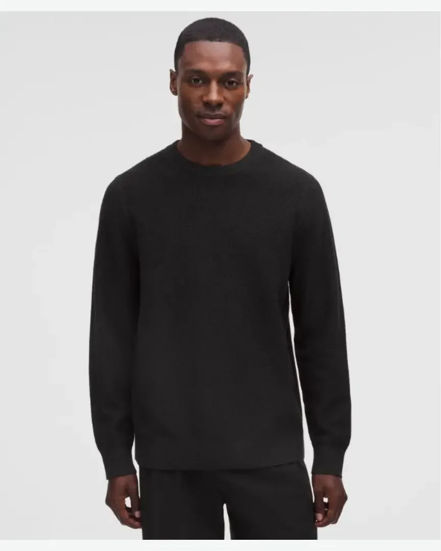 Lululemon pull col rond en maille texturée Homme