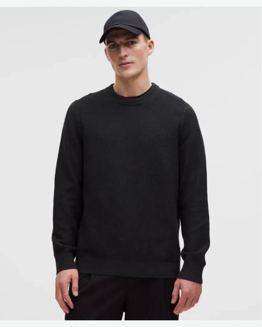 Lululemon pull col rond en maille texturée Homme