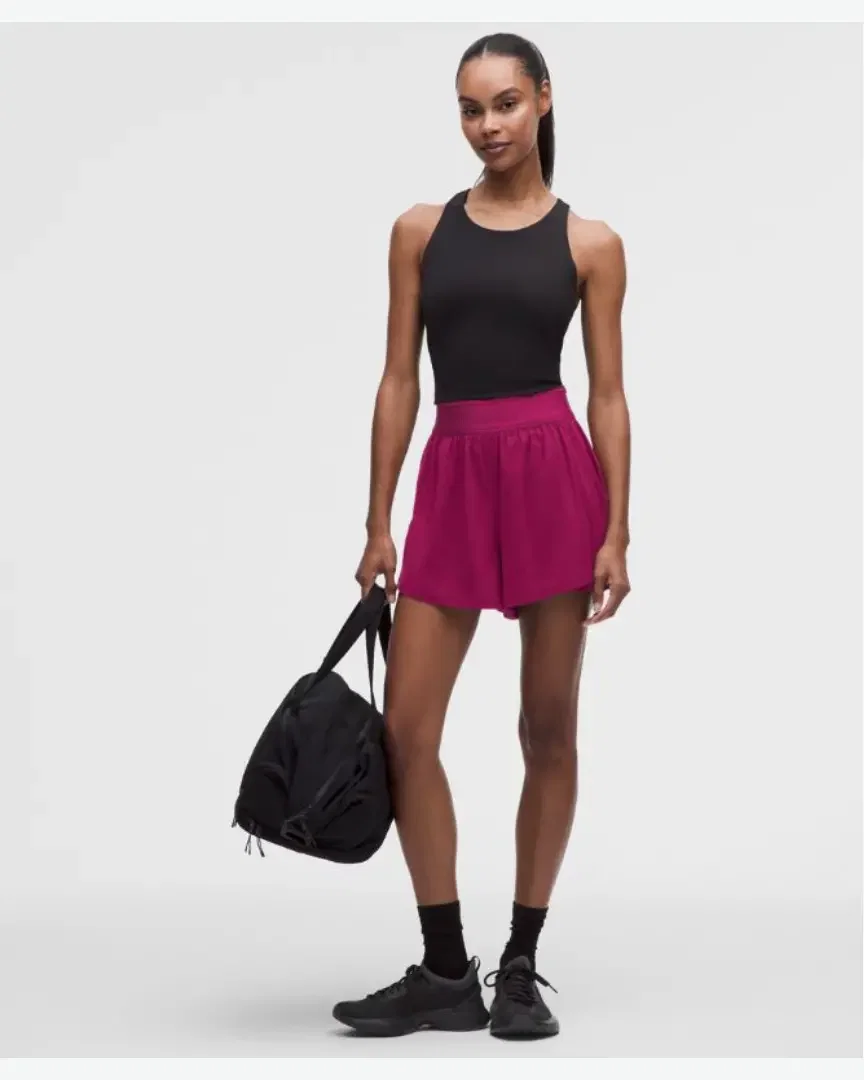 Lululemon short 2-en-1 license to train taille très haute Femme
