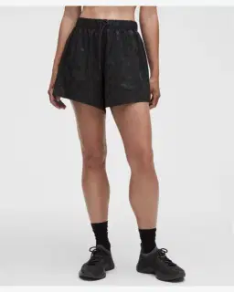Lululemon short de survêtement taille haute en satin monogrammé 10 cm Femme – 2/5