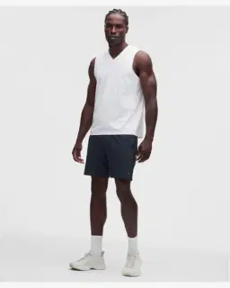 Lululemon short de tennis à empiècementsmesh 18 cm Homme – 1/5