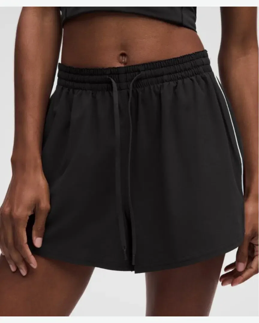 Lululemon Short Décontracté Léger Taille Haute 8 Cm Doublure Longue W