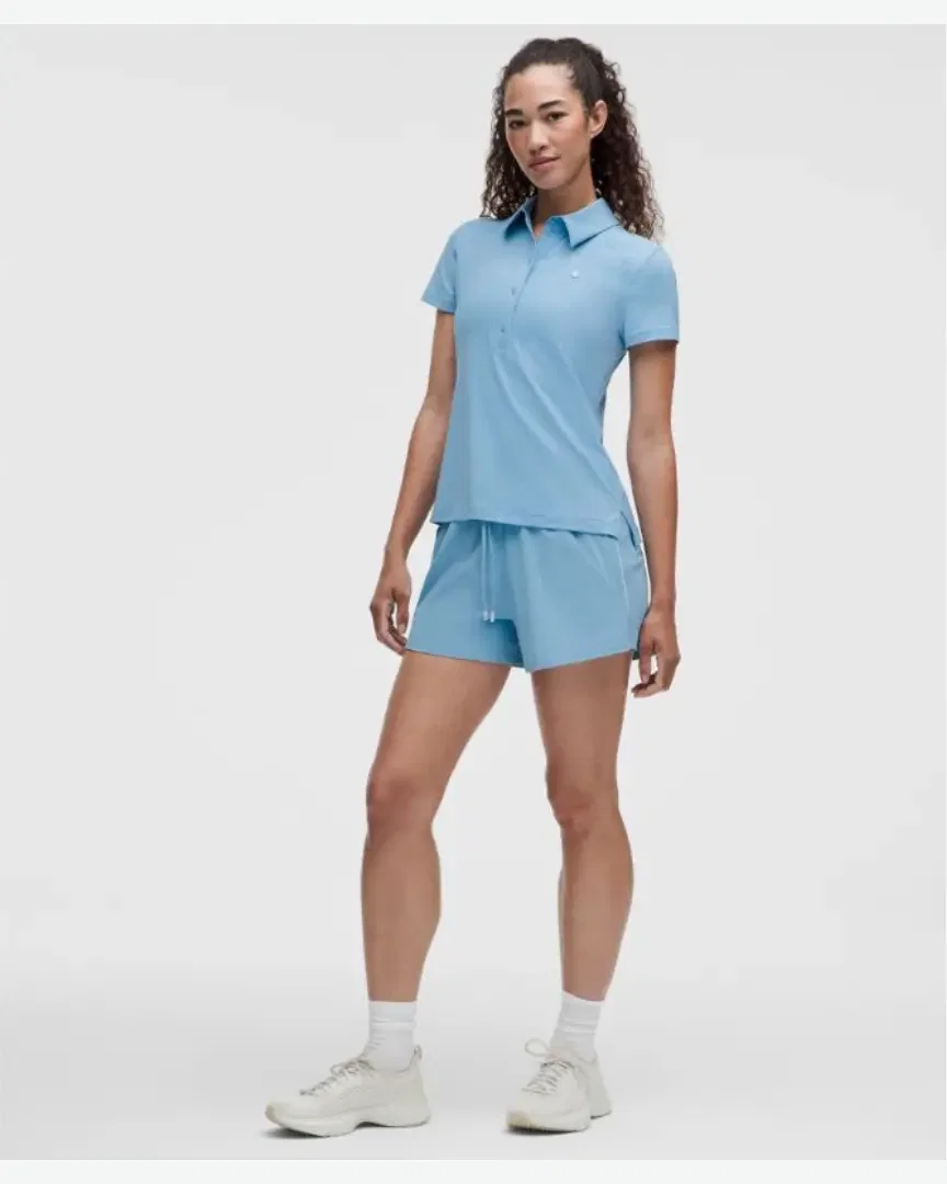 Lululemon Short Décontracté Léger Taille Haute 8 Cm Doublure Longue W