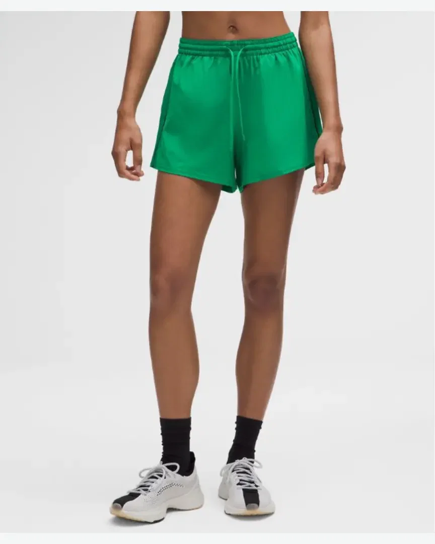 Lululemon short décontracté léger taille haute 8 cm doublure longue Femme