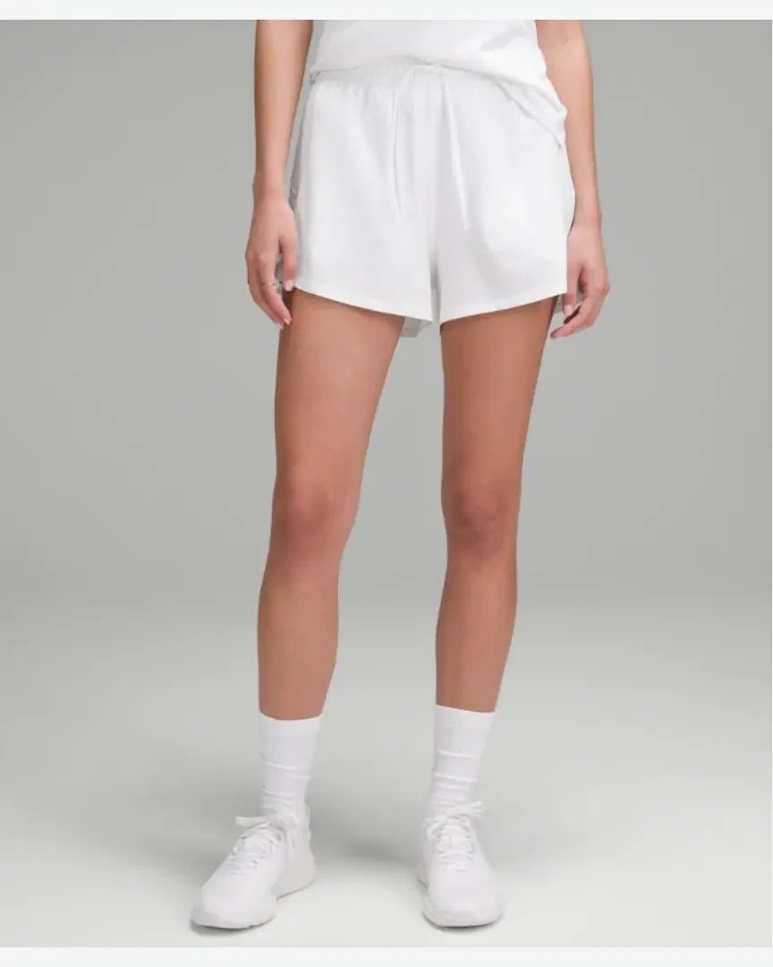 Lululemon short décontracté léger taille haute 8 cm doublure longue Femme