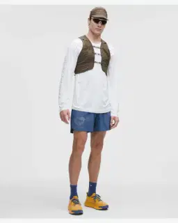 Lululemon short doublé fast and free x geoff mcfetridge 13 cm Homme – 1/5