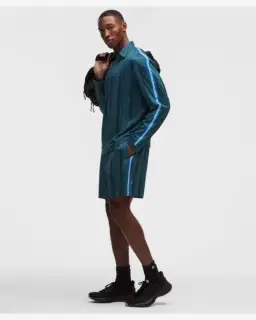 Lululemon short entraînement en maille rayée sans doublure 18 cm Homme – 1/5