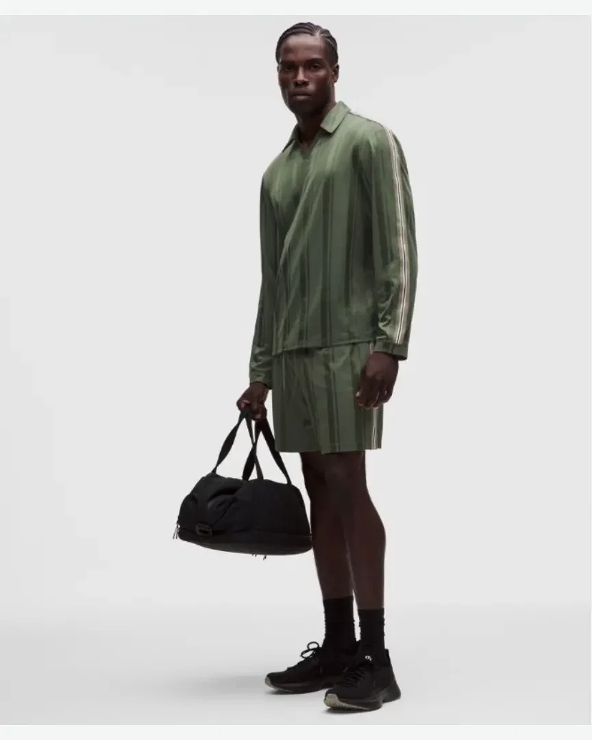 Lululemon Short Entraînement En Maille Rayée Sans Doublure 18 Cm M