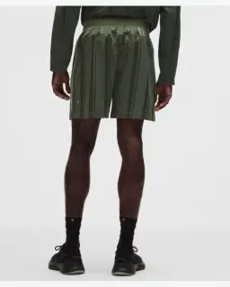 Lululemon short entraînement en maille rayée sans doublure 18 cm Homme – 3/5