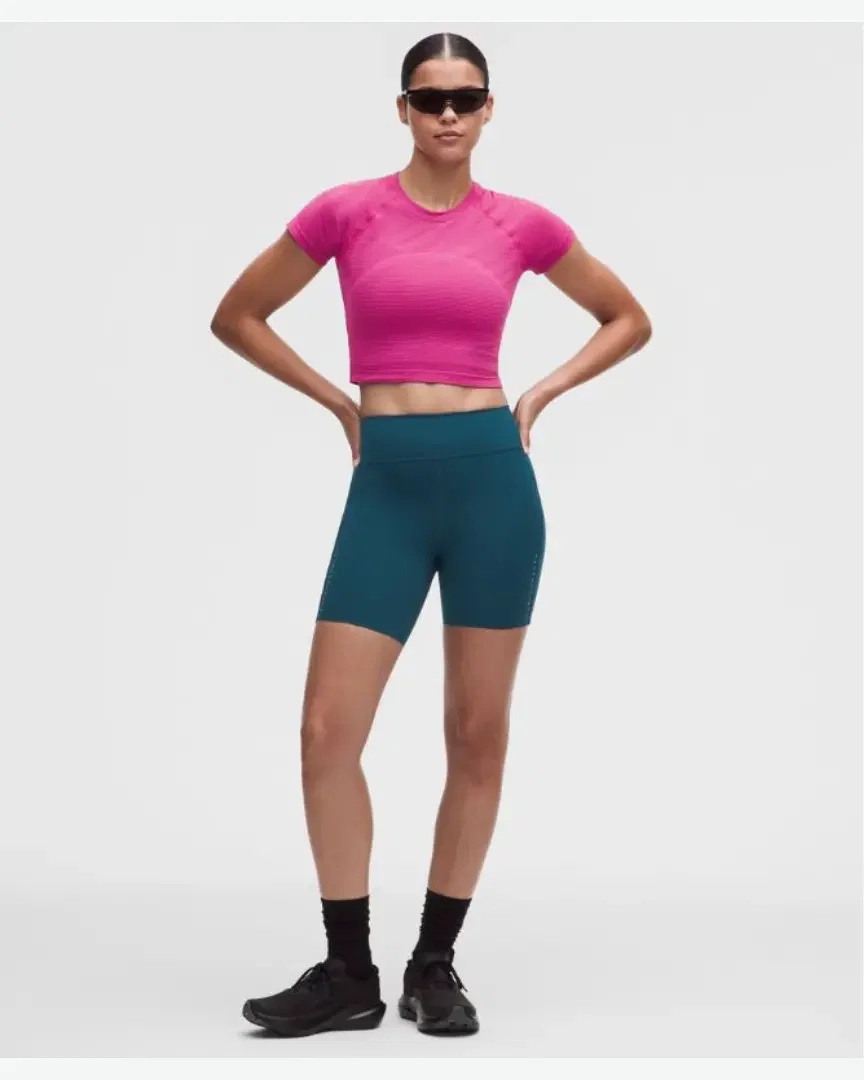 Lululemon Short Fast And Free Taille Haute À 5 Poches 13 Cm W
