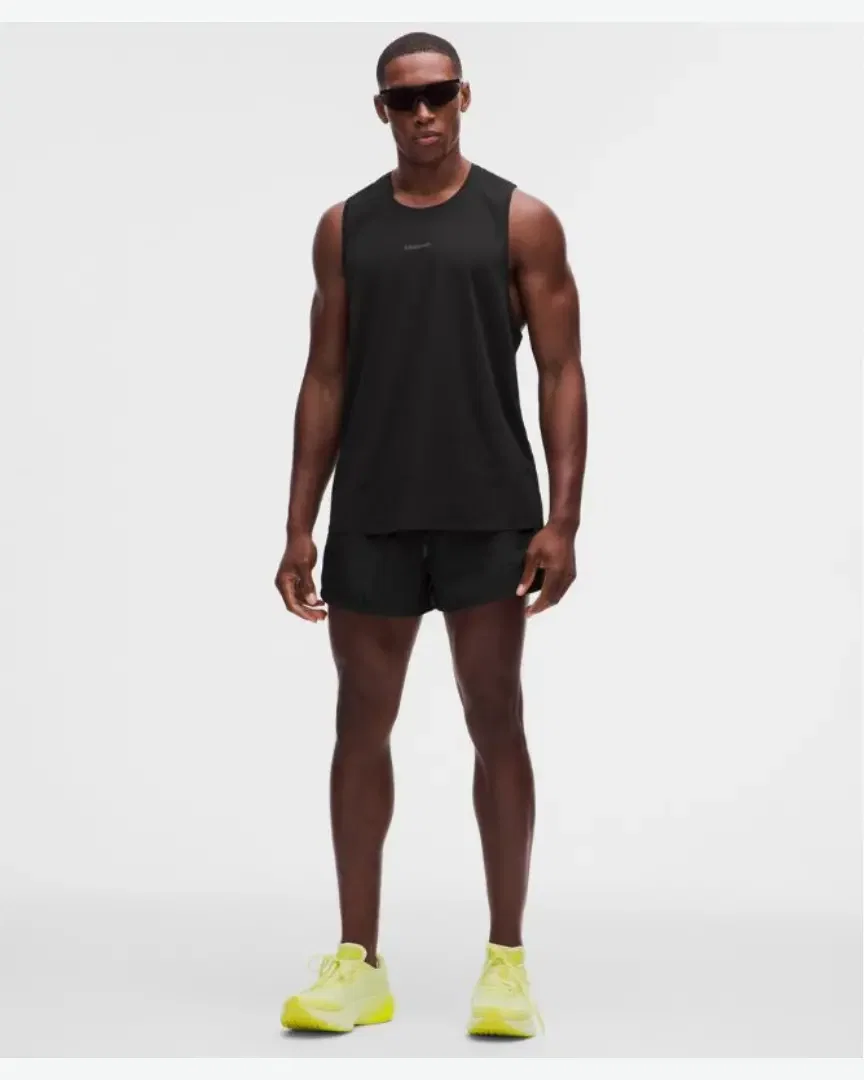 Lululemon short fendu doublé fast and free nouveau design 8 cm Homme