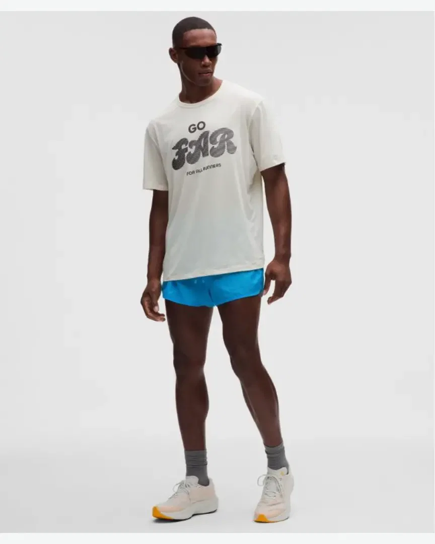 Lululemon Short Fendu Doublé Fast And Free Nouveau Design 8 Cm M