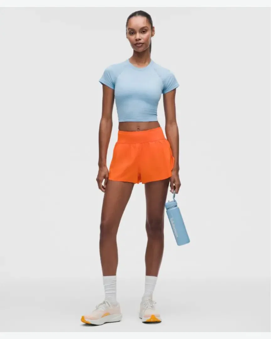Lululemon short fendu fast and free taillei-haute nouveau design 8 cm Femme