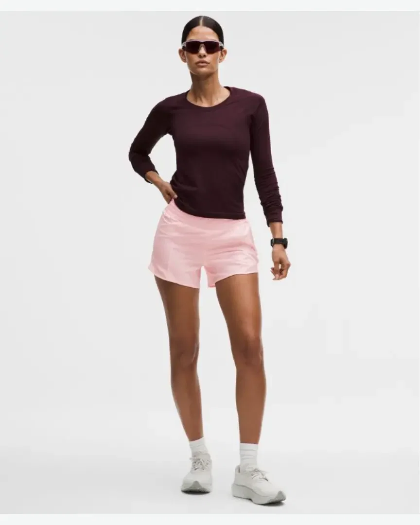 Lululemon Short Hotty Hot Doublé Taille Haute 10 Cm W