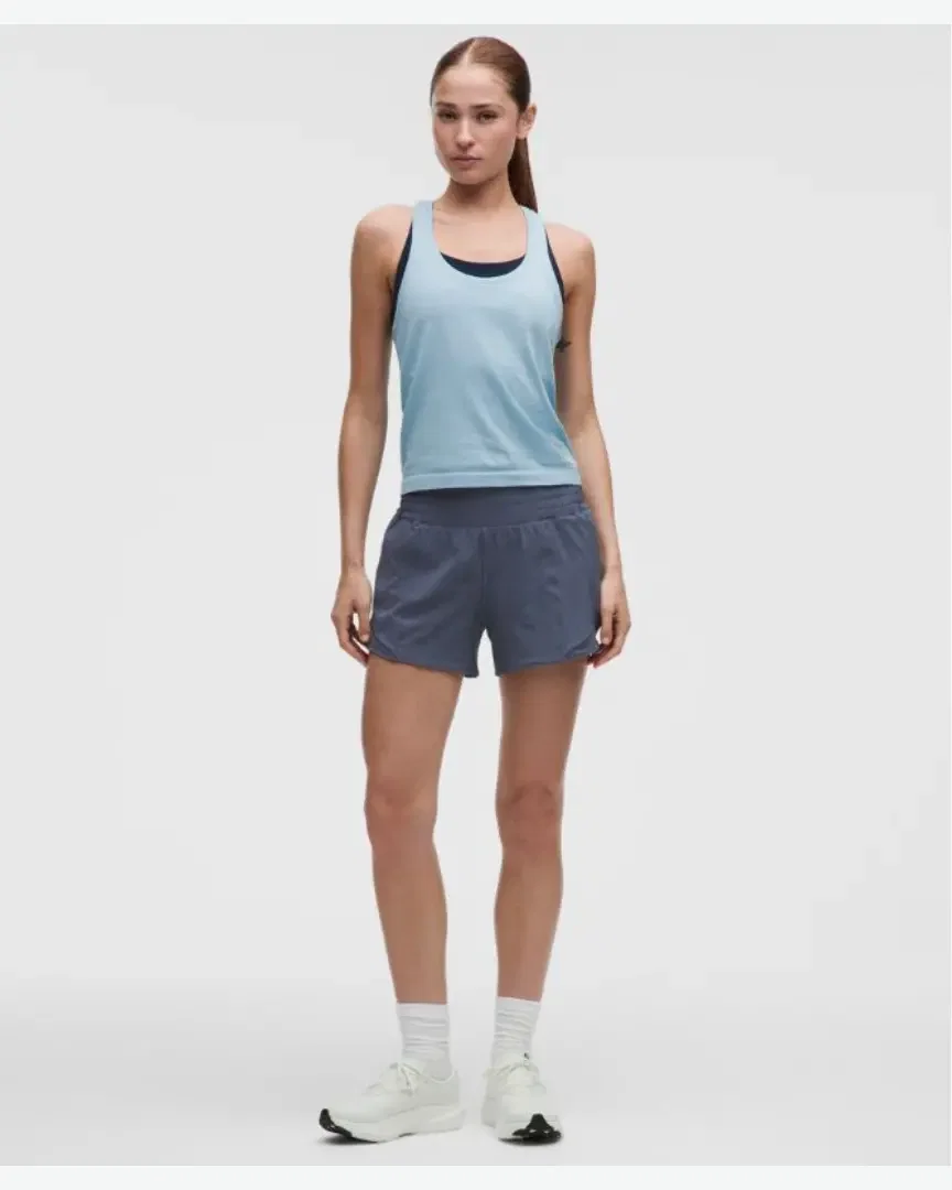 Lululemon short hotty hot doublé taille haute 10 cm Femme
