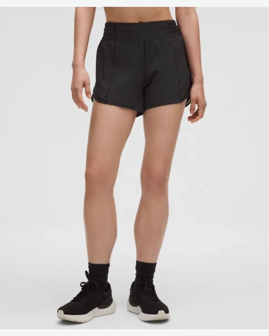 Lululemon Short Hotty Hot Doublé Taille Haute 10 Cm W