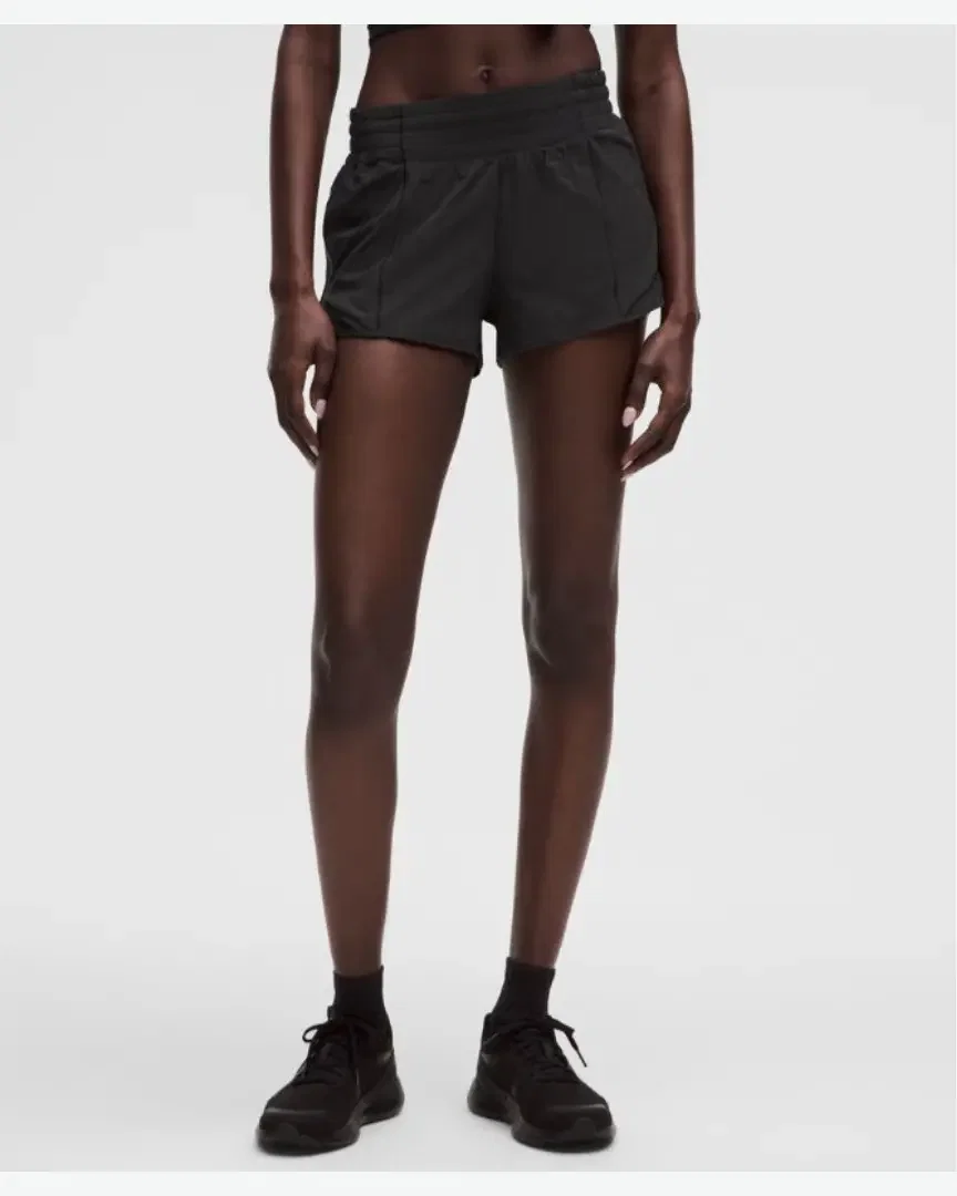 Lululemon Short Hotty Hot Doublé Taille Haute 6, 5 Cm W