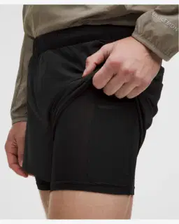 Lululemon short mile maker doublé 10 cm Homme – 1/5