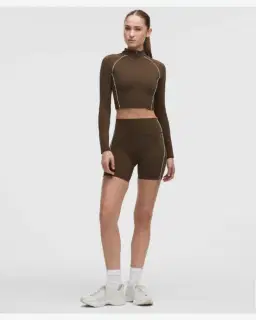 Lululemon short passepoilé taille haute wunder train no line 15 cm Femme – 1/5