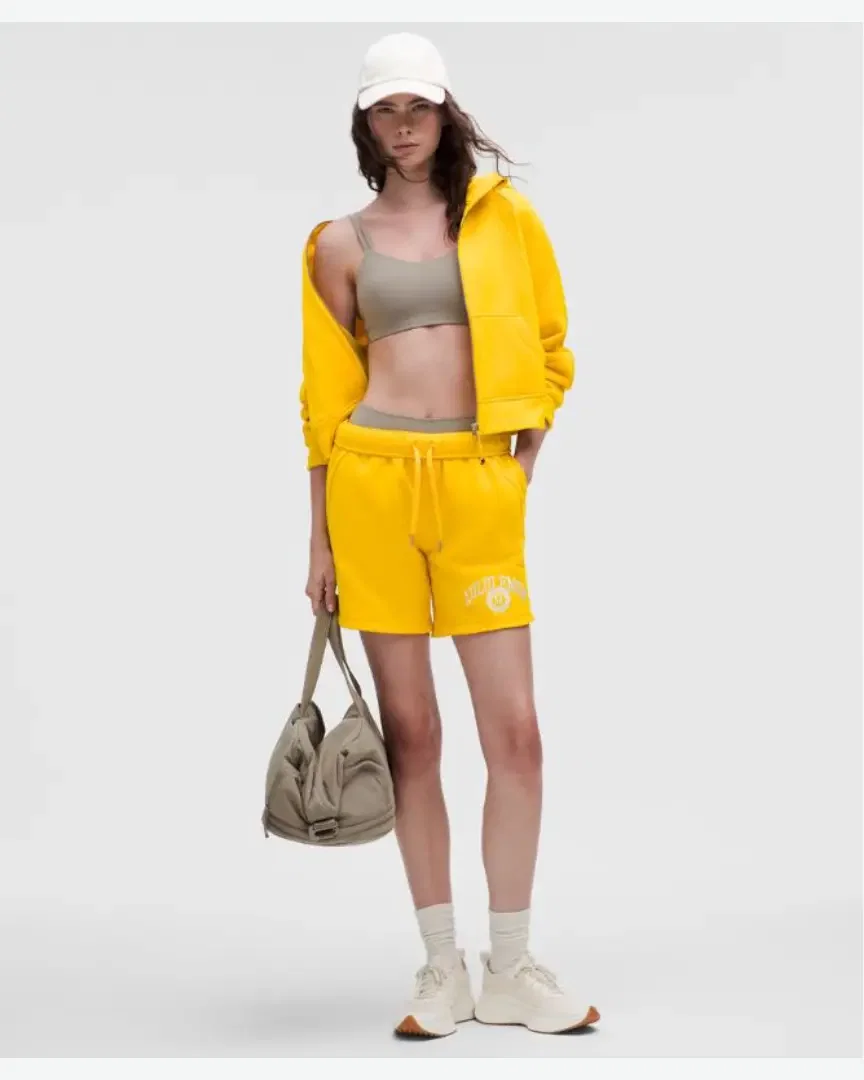 Lululemon short scuba oversized taillei-haute graphic 18 cm Femme