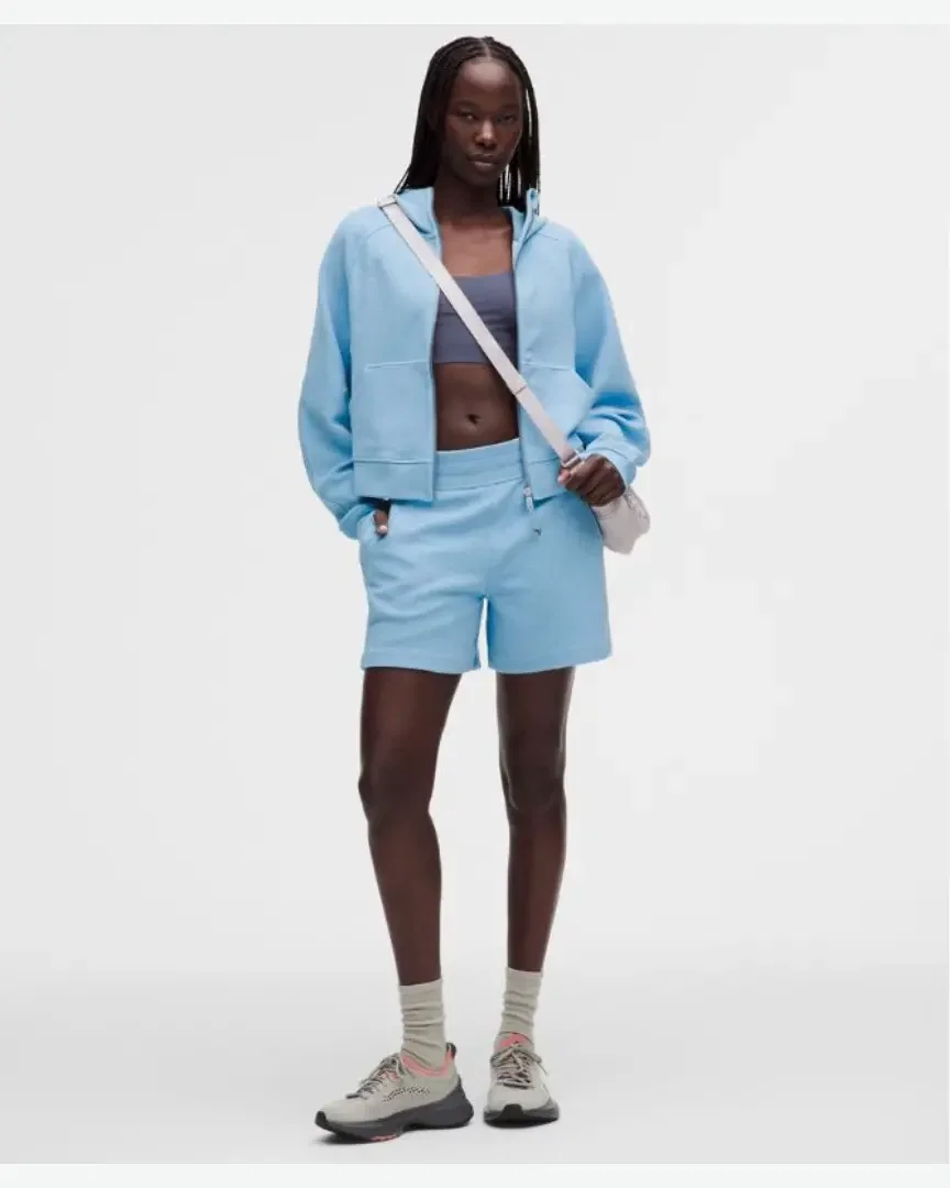 Lululemon short scuba taille haute gaufré 13 cm Femme
