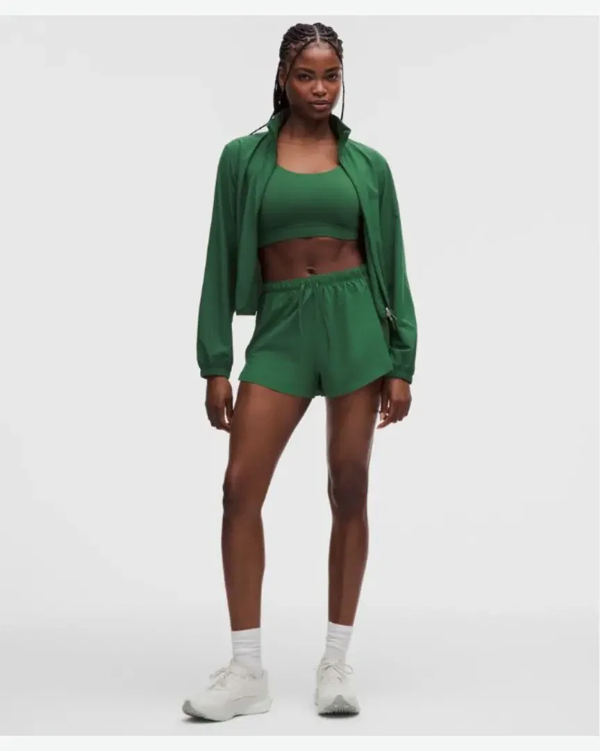 Lululemon short taille haute texturée 6 cm Femme