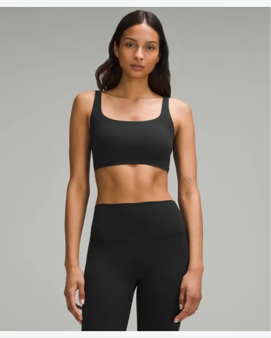 Lululemon Soutien-Gorge Bend This À Encolure Dégagée Carrée Maintien Léger, Bonnets A-C W