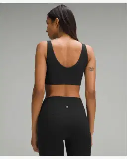 Lululemon soutien-gorge bend this à encolure dégagée carrée maintien léger, bonnets a-c Femme – 2/5