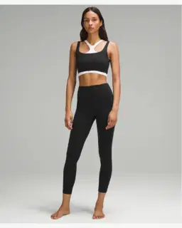 Lululemon soutien-gorge bend this à encolure dégagée carrée maintien léger, bonnets a-c Femme – 3/5