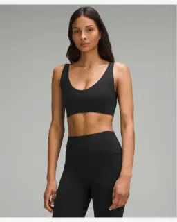 Lululemon soutien-gorge bend this à encolure dégagée carrée maintien léger, bonnets a-c Femme – 5/5