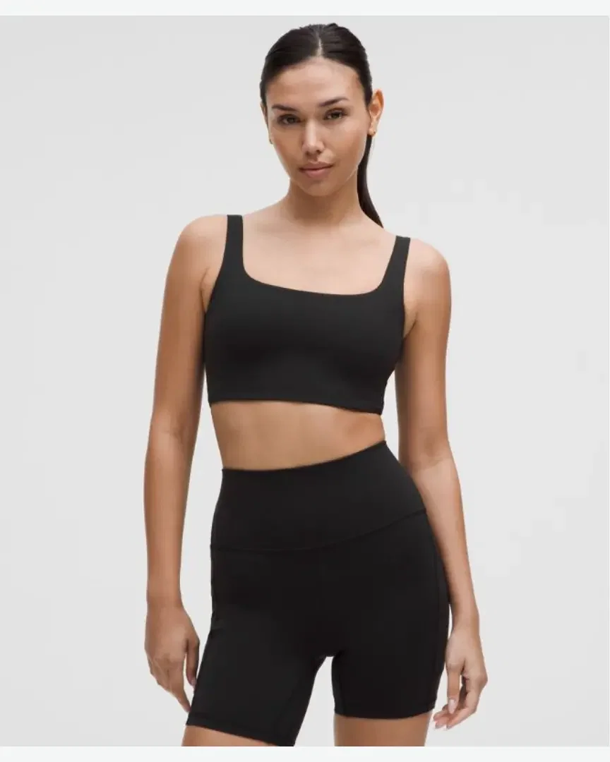 Lululemon Soutien-Gorge Bend This À Encolure Dégagée Carrée Maintien Léger, Bonnets A-C W