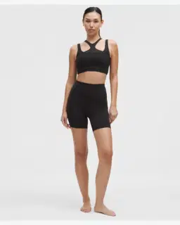 Lululemon soutien-gorge bend this à encolure dégagée carrée maintien léger, bonnets a-c Femme – 3/5