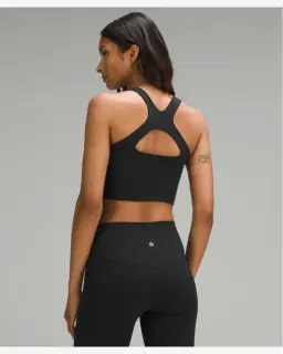 Lululemon soutien-gorge bend this à encolure dégagée carrée maintien léger, bonnets a-c Femme – 2/5