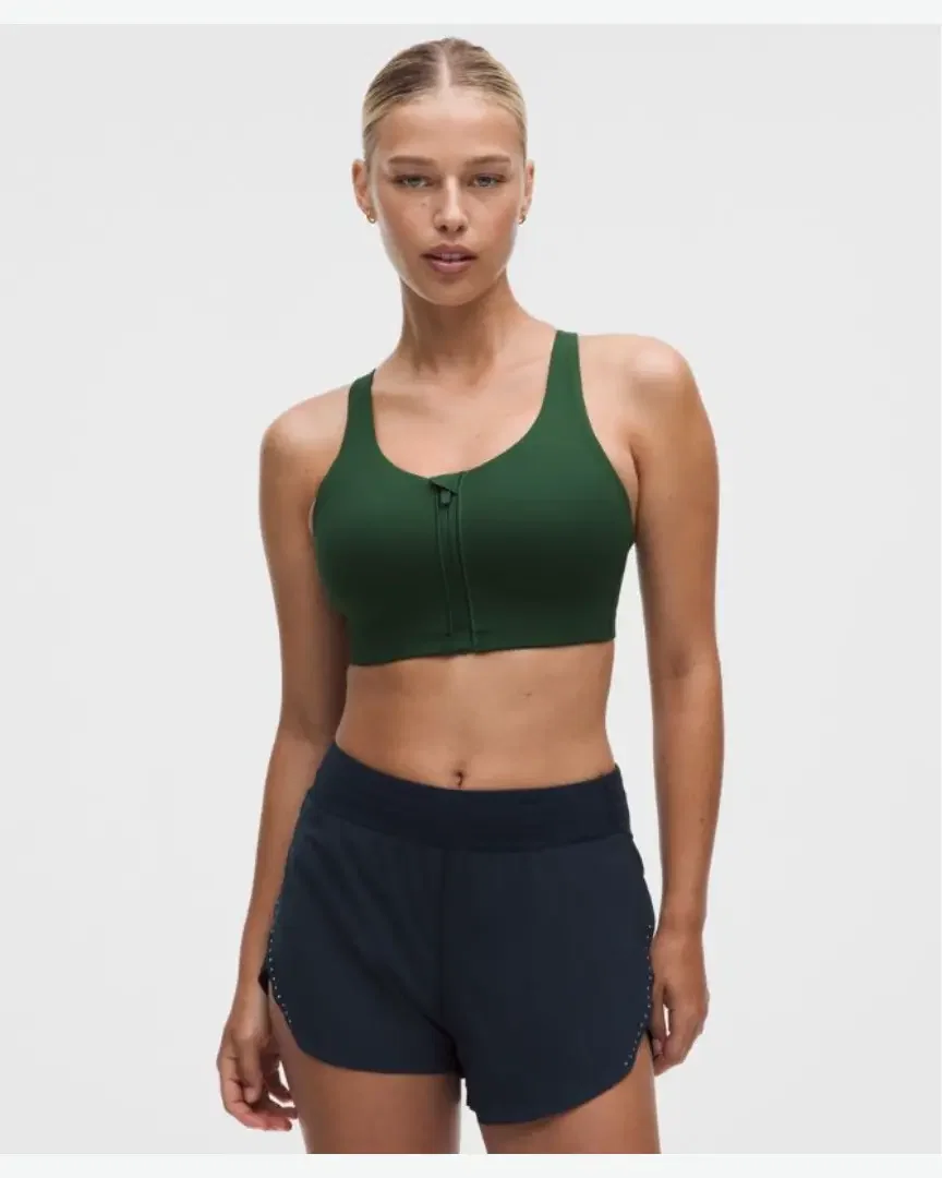 Lululemon soutien-gorge energy zippé à l'avant maintien maximal, bonnets b-g Femme