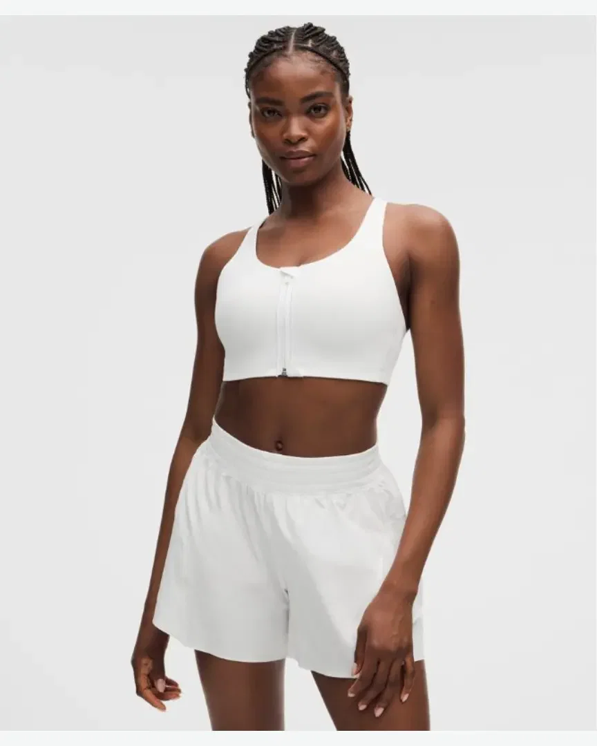 Lululemon Soutien-Gorge Energy Zippé À L'avant Maintien Maximal, Bonnets B-G W
