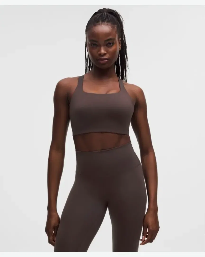 Lululemon soutien-gorge entraînement à encolure carrée en ultralu maintien moyen, bonnets d/dd Femme