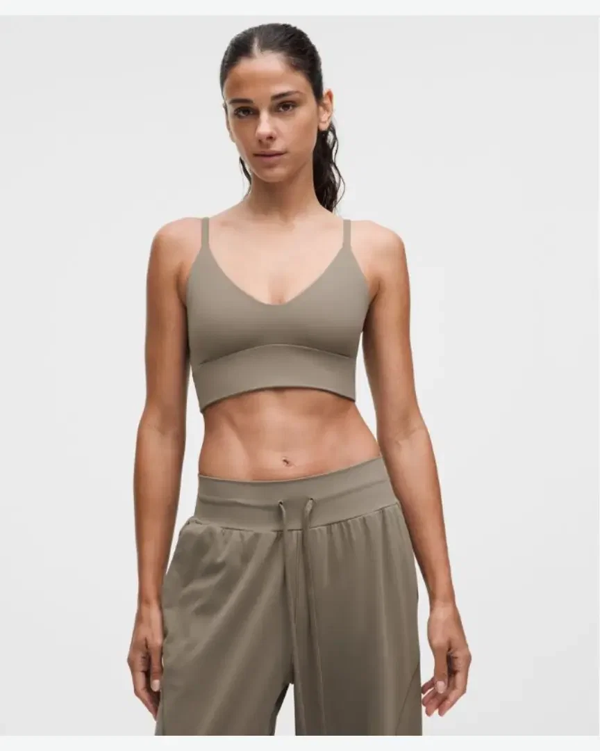 Lululemon soutien-gorge focuser encolure dégagée maintien léger, bonnets c/d Femme