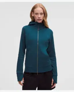 Lululemon sweat à capuche scuba evolve classique zippé Femme – 1/5