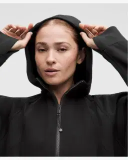 Lululemon sweat à capuche scuba evolve demi-zippé Femme – 4/5