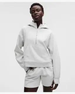 Lululemon sweat à capuche scuba evolve demi-zippé Femme – 1/5