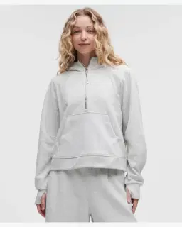 Lululemon sweat à capuche scuba evolve demi-zippé Femme – 1/5