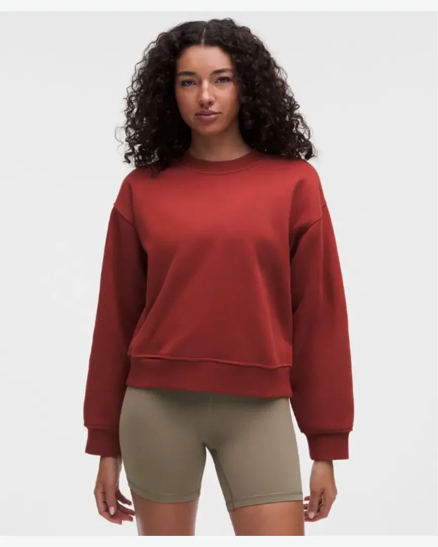 Lululemon sweat à col rond steady state en superloft Femme