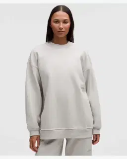 Lululemon sweat big cozy ultra oversize à col rond logo Femme – 1/5