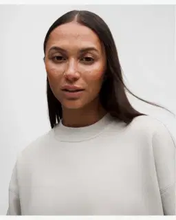 Lululemon sweat big cozy ultra oversize à col rond logo Femme – 4/5