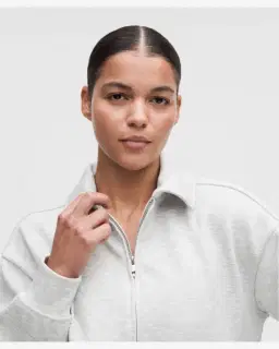 Lululemon sweat décontracté demi-zippé à col en smooth spacer Femme – 4/5