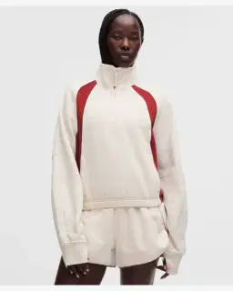 Lululemon sweat demi-zippé décontracté scuba colourblock Femme – 1/5