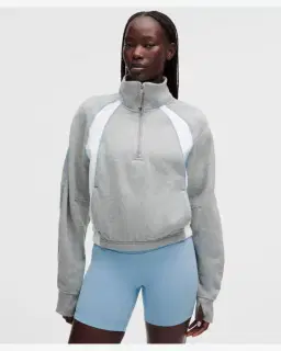 Lululemon sweat demi-zippé décontracté scuba colourblock Femme – 1/5