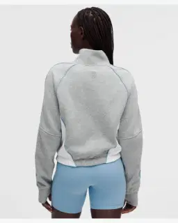Lululemon sweat demi-zippé décontracté scuba colourblock Femme – 3/5