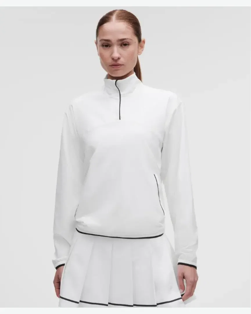 Lululemon sweat demi-zippé léger avec protection uv Femme